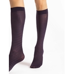 chaussettes couleur aubergine 40 deniers fiore twilla