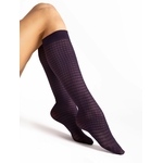 chaussettes longues 40den aubergines fiore twilla