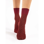 chaussettes noir rouge 40den fiore