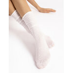 chaussettes blanches hautes 60 deniers