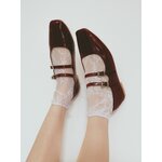 chaussettes blanches en dentelle fiore ismena