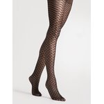 collant effet resille noir 20 deniers