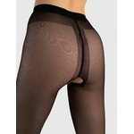collant sexy ouvert noir fiore 20 deniers