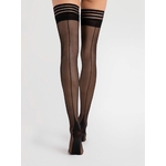 bas avec ligne couture 20 deniers fiore femme fatale