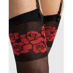 bas jarretelles jarretiere rouge fiore destin 20 deniers