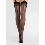 bas jarretelles avec ligne couture fiore diva