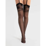collant avec jarretiere large fiore 20 deniers