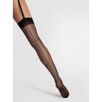 bas porte jarretelle noir sexy avec ligne couture