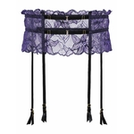 porte jarretelles violet
