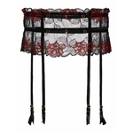 porte jarretelle fiore avec dentelle rose