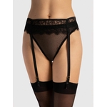 porte jarretelles noir sexy en dentelle
