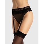 porte jarretelles noir fiore en dentelle