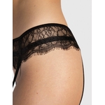 dentelle dsur porte jarretelles noir