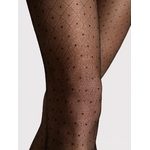 collant noir 20 deniers style graphique