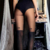 collant effet chaussettes hautes 40 deniers