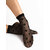 socquette noire avec des coeurs