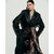 collant noir en dentelle fine et douce