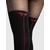 noeud rouge sur collant fiore