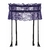 porte jarretelles en dentelle violette