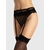 porte jarretelles noir fiore en dentelle