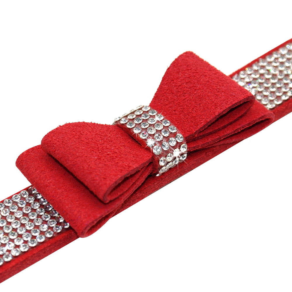 Bling-Rhinestone-Cat-Collars-Adjustable-Leather-Bowknot-Puppy-Kitten-Collar-For-Small-Medium-Dogs-Cats-Chihuahua