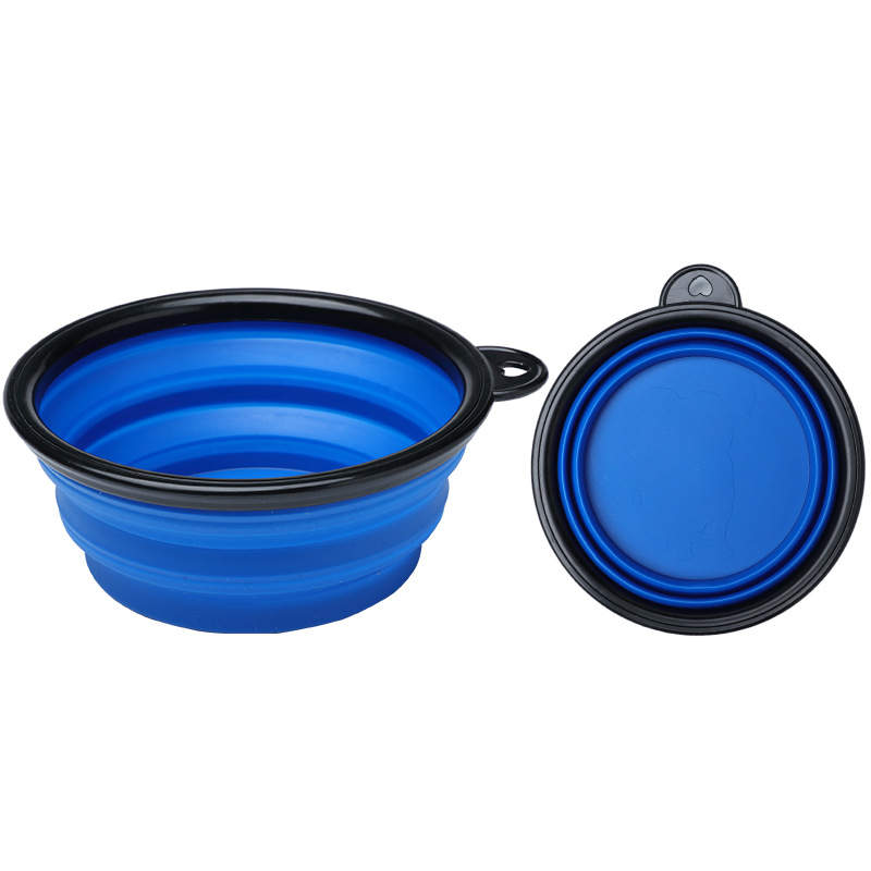 OCIODUAL Gamelle Pliable en Silicone 650ml Bleu pour Chien Camping