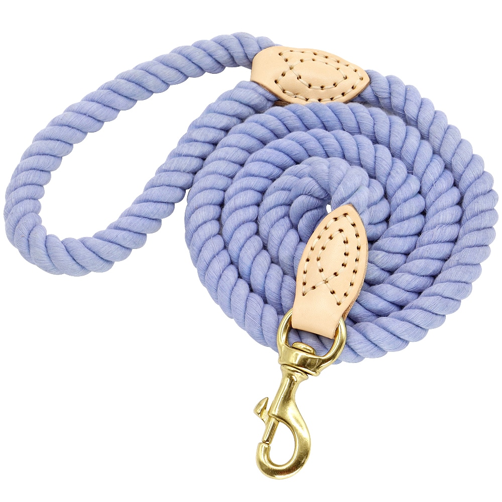 Laisse-color-e-pour-chiens-de-150cm-Laisse-ronde-en-coton-pour-chiens-corde-plomb-color