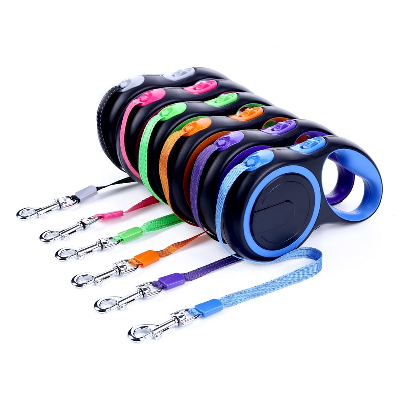 Laisses-durables-r-fl-chissants-pour-chiens-Pour-grands-chiens-corde-de-Traction-extension-automatique-corde