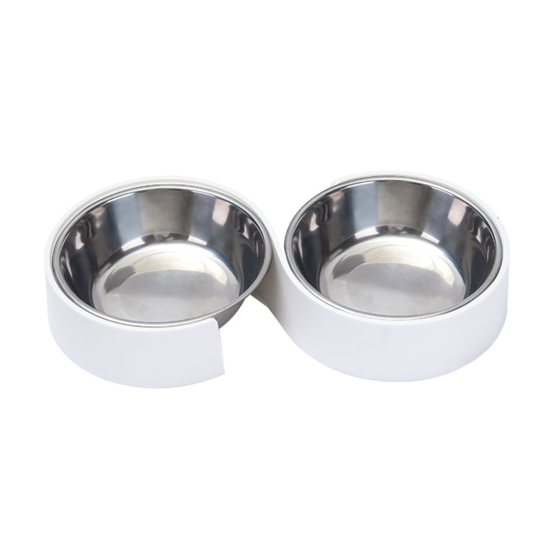 Anti-d-rapant-Double-chien-bols-en-acier-inoxydable-distributeur-d-eau-de-nourriture-pour-animaux