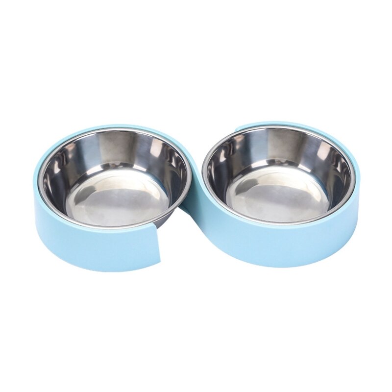 Anti-d-rapant-Double-chien-bols-en-acier-inoxydable-distributeur-d-eau-de-nourriture-pour-animaux