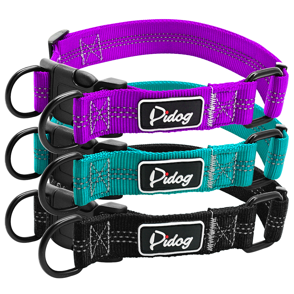 Collier-r-fl-chissant-pour-chiens-En-Nylon-s-curit-r-glable-colliers-pour-chiots-pour