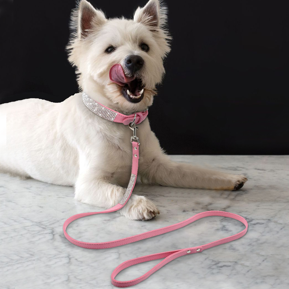 Rhinestone-Dog-Collar-Bling-Crystal-Cat-Dog-Collars-and-Leash-Set-Pet-Walking-Leash-Leads-Adjustable