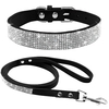 Adjustable-Suede-Leather-Puppy-Dog-Collar-Leash-Set-Soft-Rhinestone-Small-Medium-Dogs-Cats-Collars-Walking