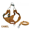 Présentaton Harnais cuir suédé Camel