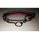 Martingal-Dog-Collar-with-Welded-Link-Chain-Pet-Nylon-Slip-Pinch-Collar-Dog-Training-Accessories-Adjustable