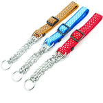Martingal-Dog-Collar-with-Welded-Link-Chain-Pet-Nylon-Slip-Pinch-Collar-Dog-Training-Accessories-Adjustable