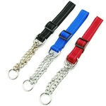 Martingal-Dog-Collar-with-Welded-Link-Chain-Pet-Nylon-Slip-Pinch-Collar-Dog-Training-Accessories-Adjustable