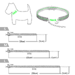 Heart-shaped-Dog-Collar-Rhinestone-Cat-Collar-Neck-Size-20CM-25CM-30CM-For-Small-Medium-Dogs