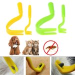 Dissolvant-de-puces-d-animaux-Livraison-directe-2-pi-ces-crochet-poux-plastique-Portable-cheval-chat