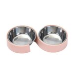 Anti-d-rapant-Double-chien-bols-en-acier-inoxydable-distributeur-d-eau-de-nourriture-pour-animaux