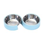 Anti-d-rapant-Double-chien-bols-en-acier-inoxydable-distributeur-d-eau-de-nourriture-pour-animaux
