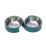 Anti-d-rapant-Double-chien-bols-en-acier-inoxydable-distributeur-d-eau-de-nourriture-pour-animaux