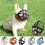 Museli-re-courte-r-glable-pour-chien-filet-respirant-bouledogue-fran-ais-masque-Anti-aboiement