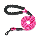 Laisse corde Rose