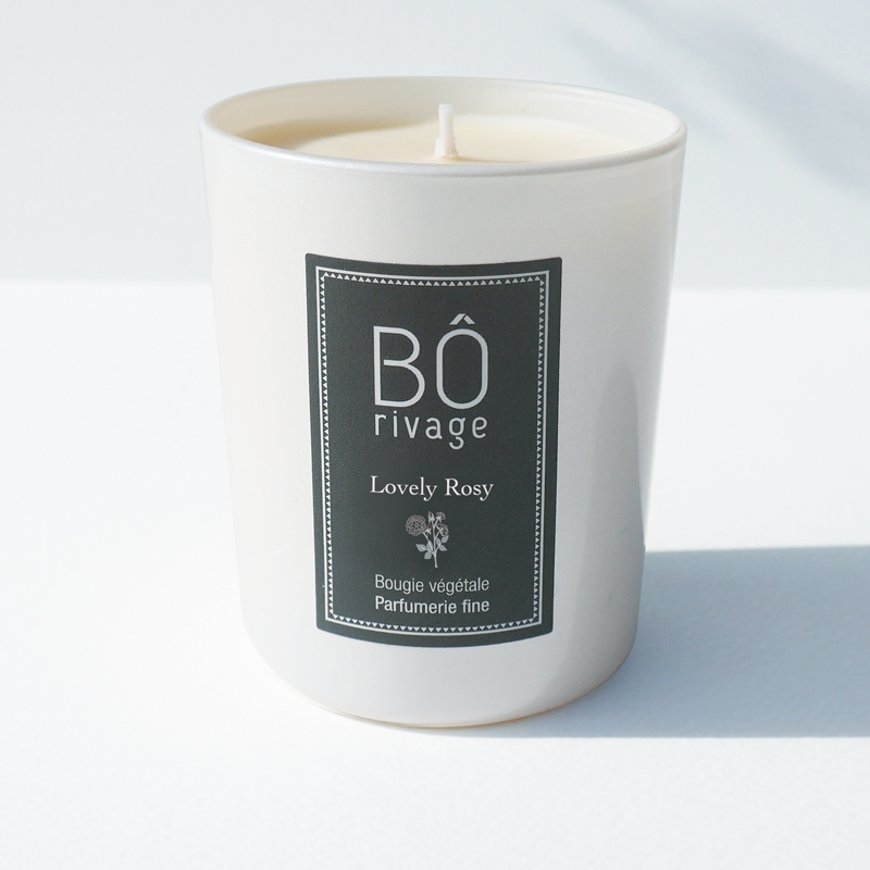 Bougie parfumée Lovely Rosy 160g Bougies parfumées 160g/Famille des bouquets florales Borivage