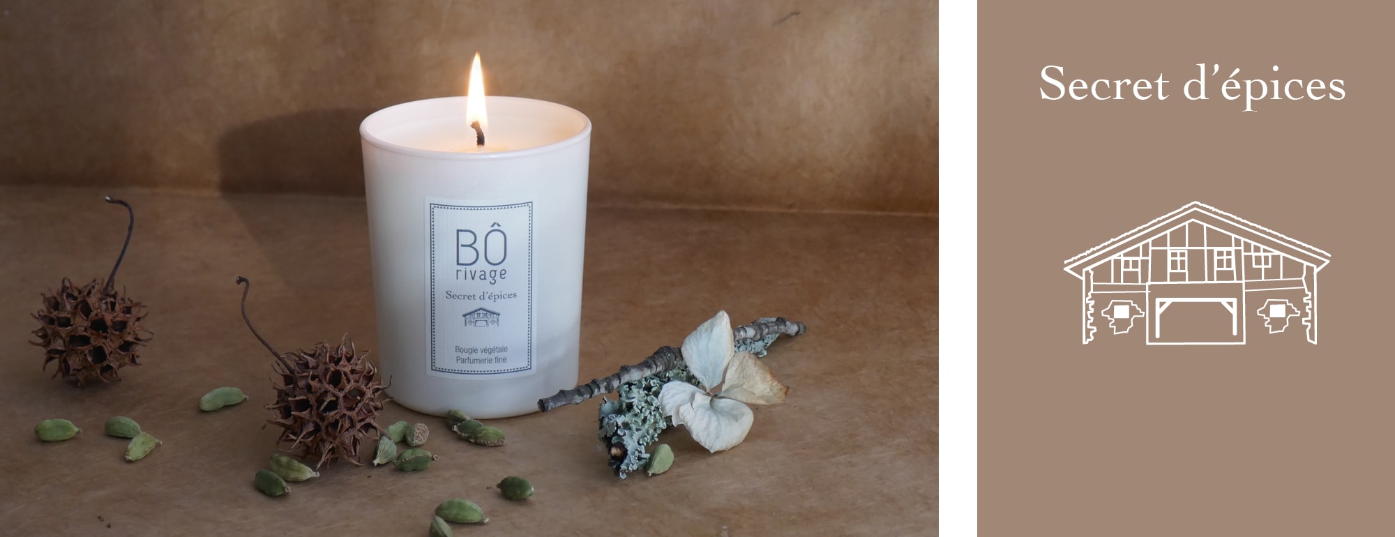 Bougie parfumée Secret d'épices