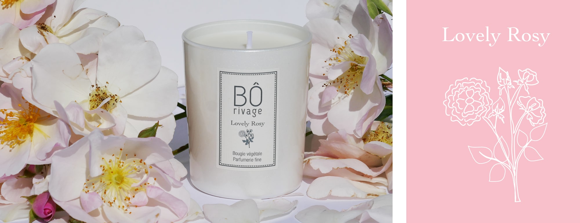 Bougie parfumée Lovely Rosy