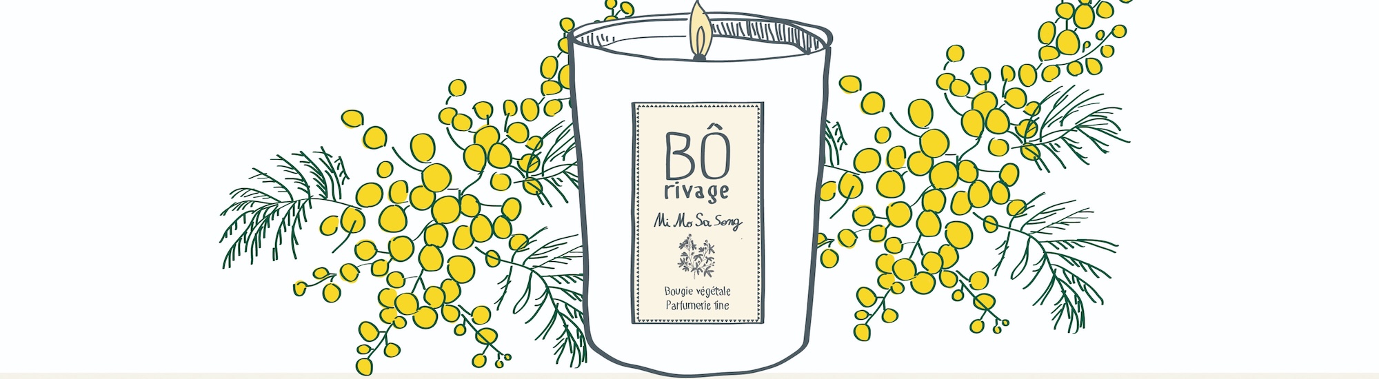 Mi Mo Sa Song - Bougie parfumée aux cires végétales Bôrivage
