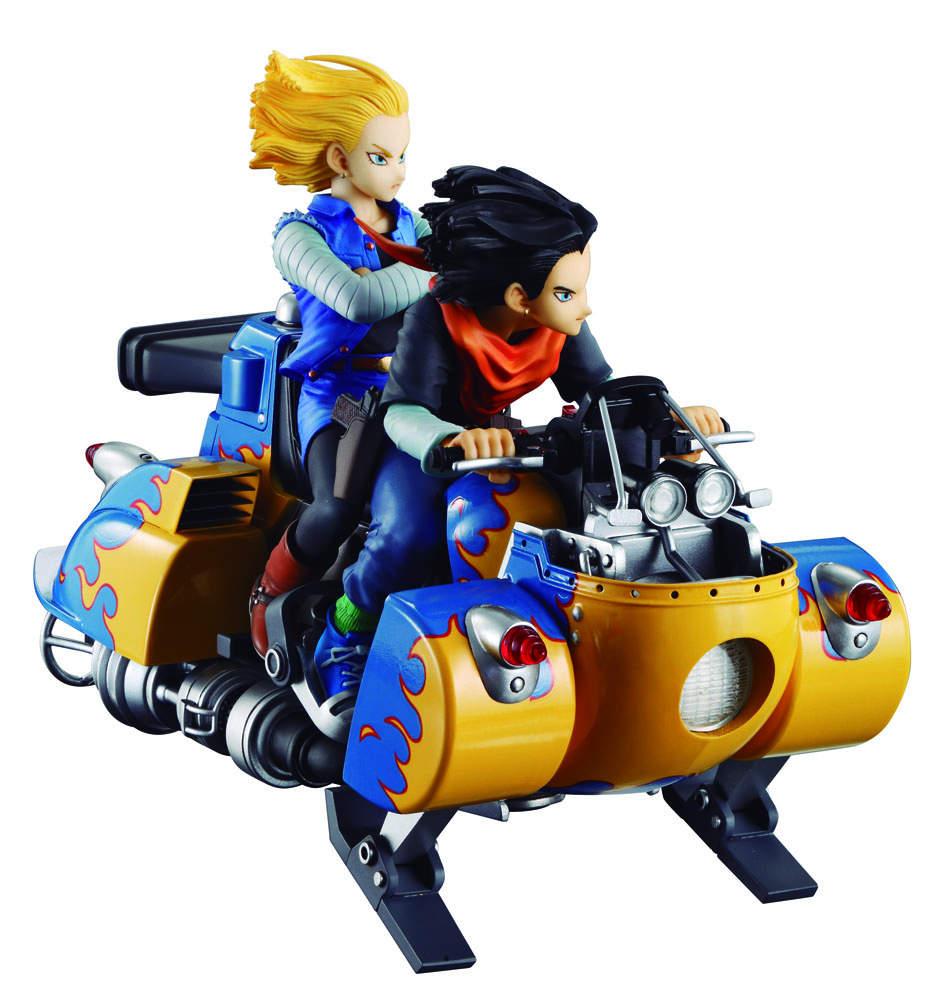 Dragonball Z Desktop Real McCoy diorama PVC Android 17 &amp; Android 18 19 cm02 MEHO819230