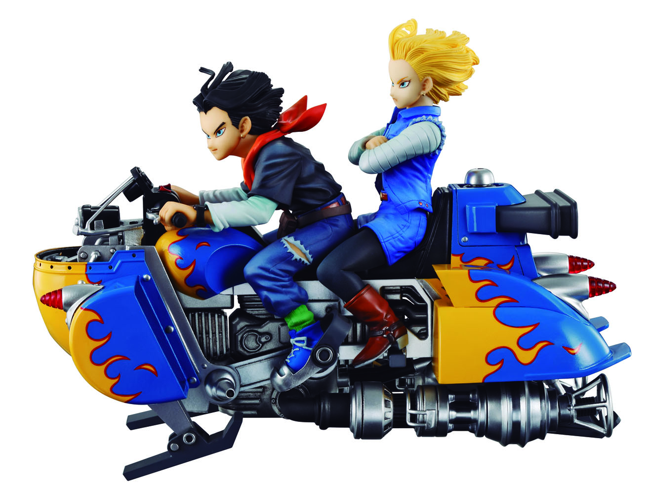 Dragonball Z Desktop Real McCoy diorama PVC Android 17 &amp; Android 18 19 cm05 MEHO819230